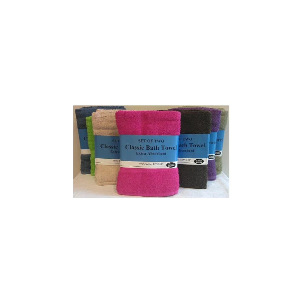Terry Bath Towels - Assorted 27" x 52" 1