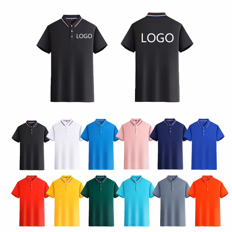 Custom Workwear Lapel Short Sleeve T-Shirt