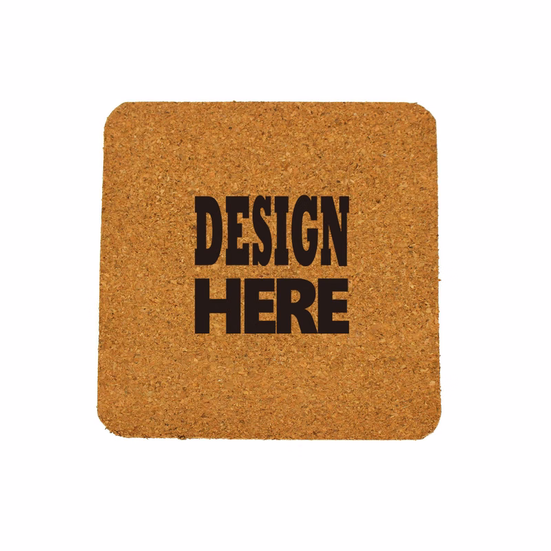 MOQ 50 pcs Promotional Cork Mats
