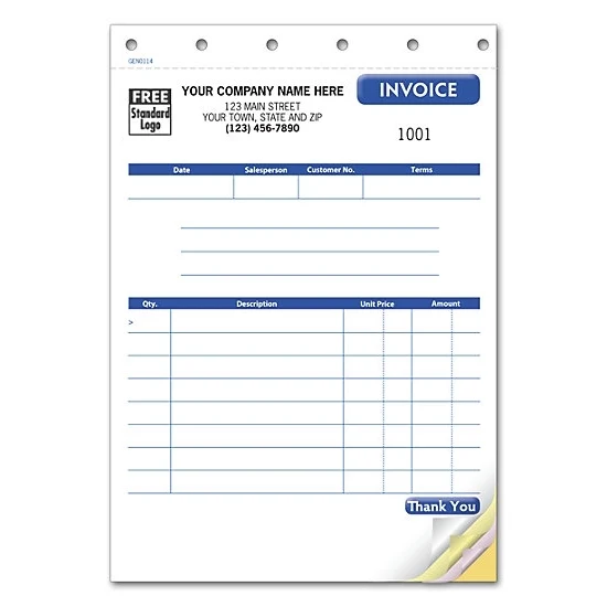 Compact Invoice, Carbonless 1
