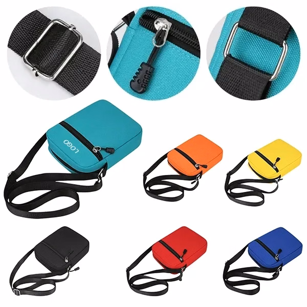 Mini Crossbody Bag with Oxford Cloth Material