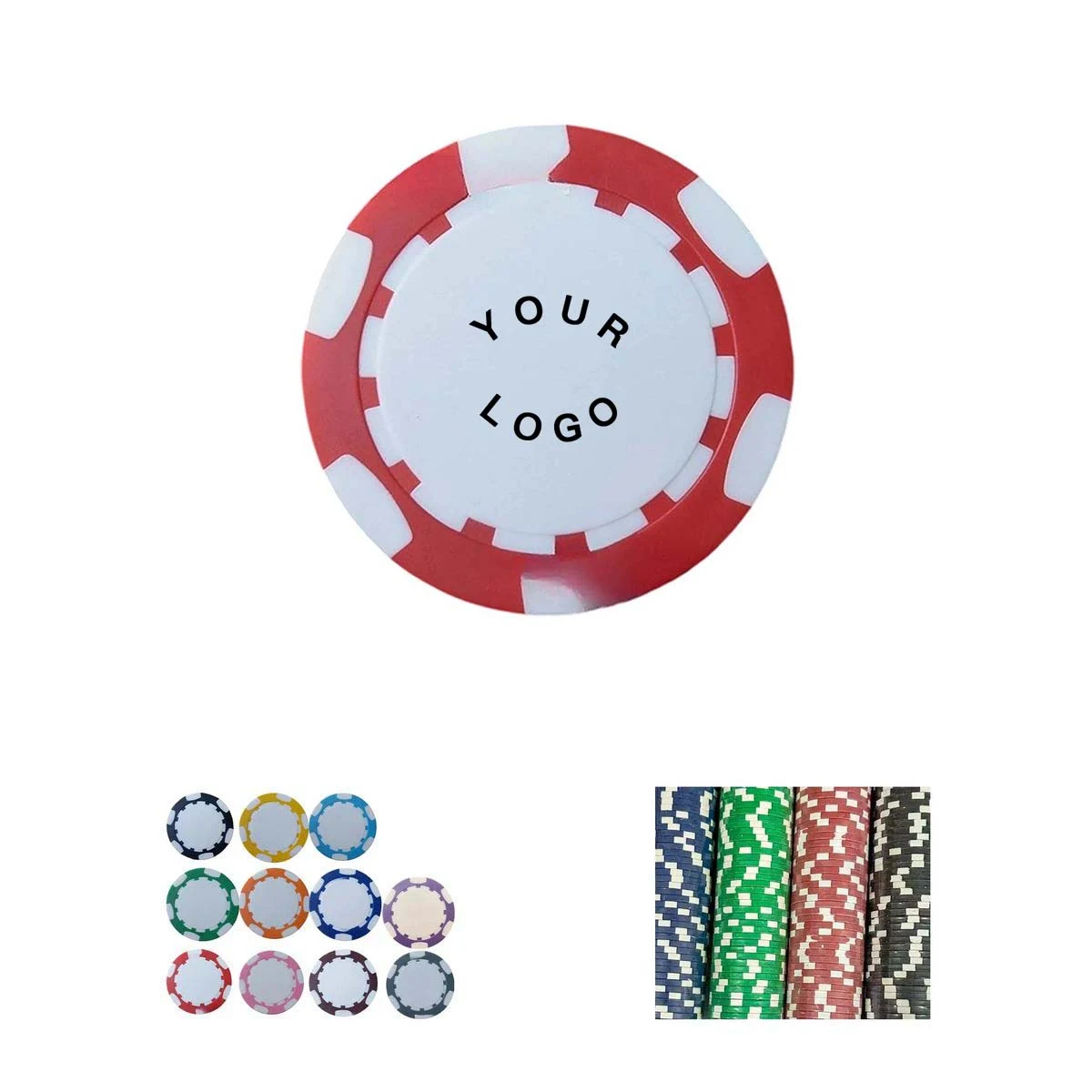 ABS Poker Chips with Authentic Casino Weight 1