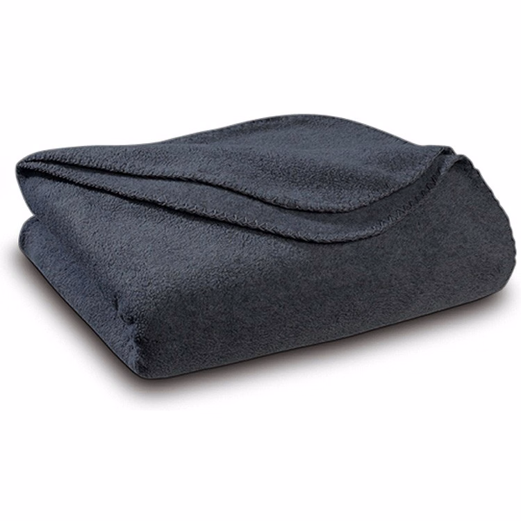 Charcoal Polar Fleece Throw Blanket