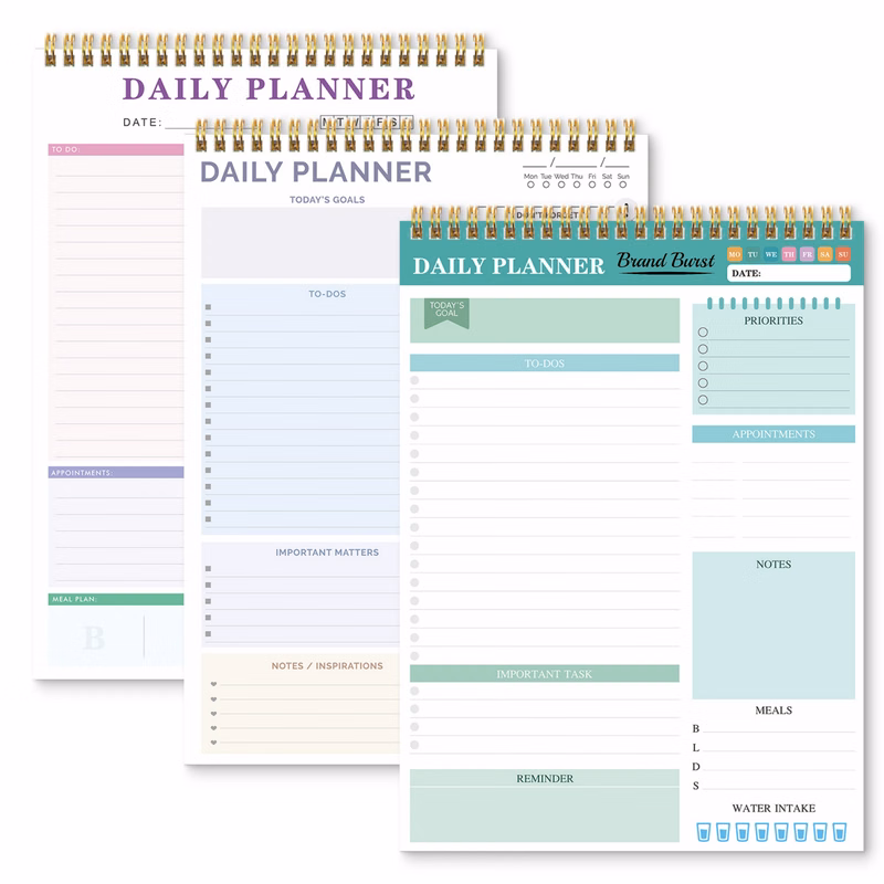 Undated Daily Planner A4