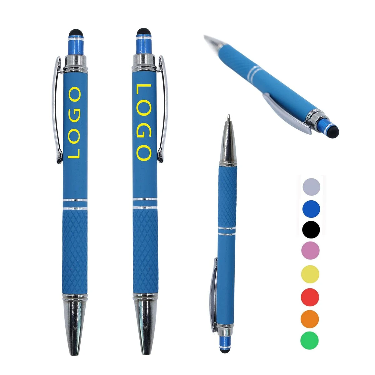 Touch Click Metal Pen, custom pen with logo imprint 1