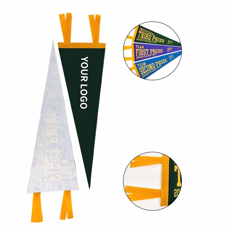 Durable Felt Pennant Flags for School Spirit Events