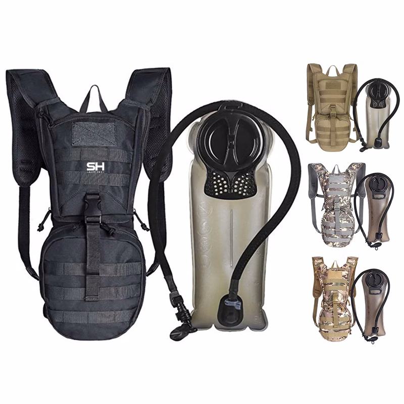 Outdoor Tactical Hydration Backpack With 3L Water Bladder