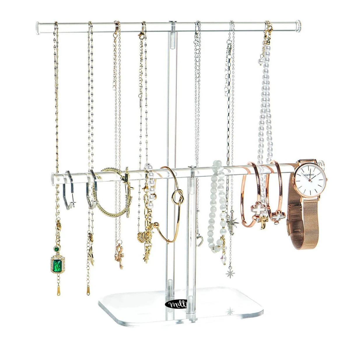 Jewelry Stand Necklace Holder Acrylic Hanging Organizer 1