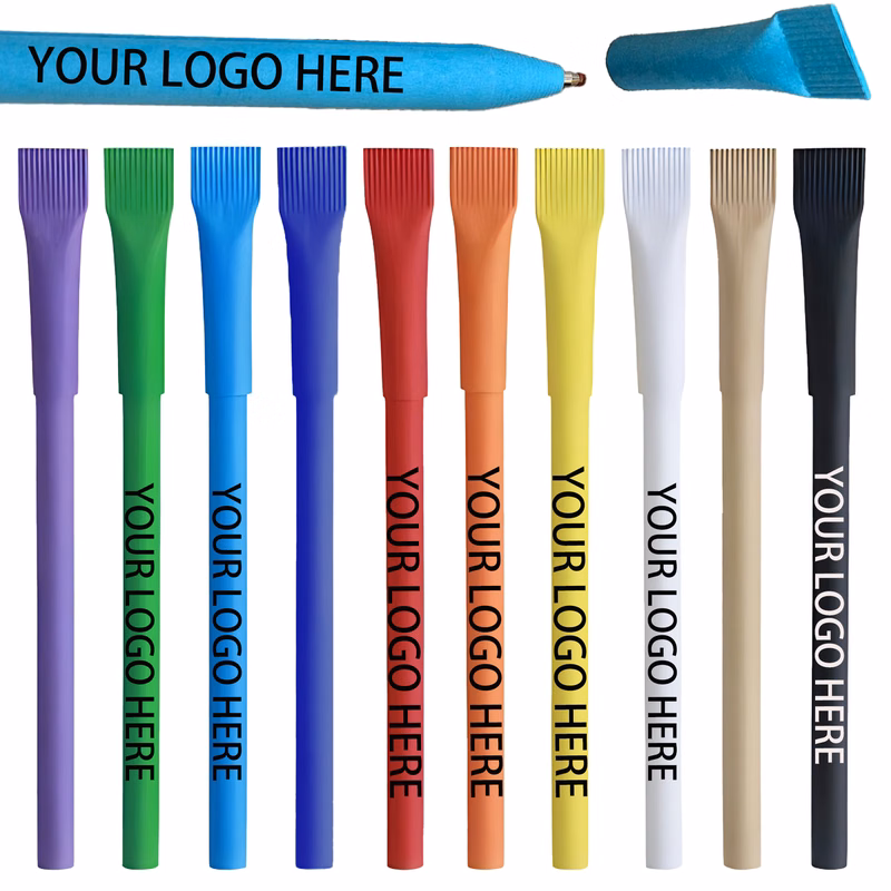 Assorted Colors Eco Conscious Kraft Paper Ballpoint Pen