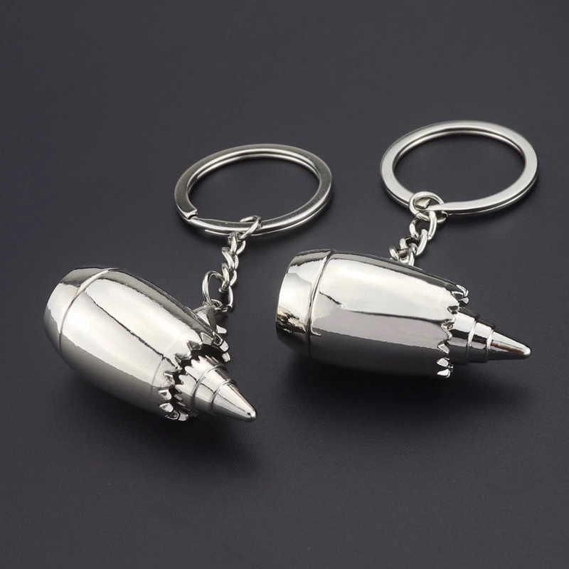 aircraft engine keychain