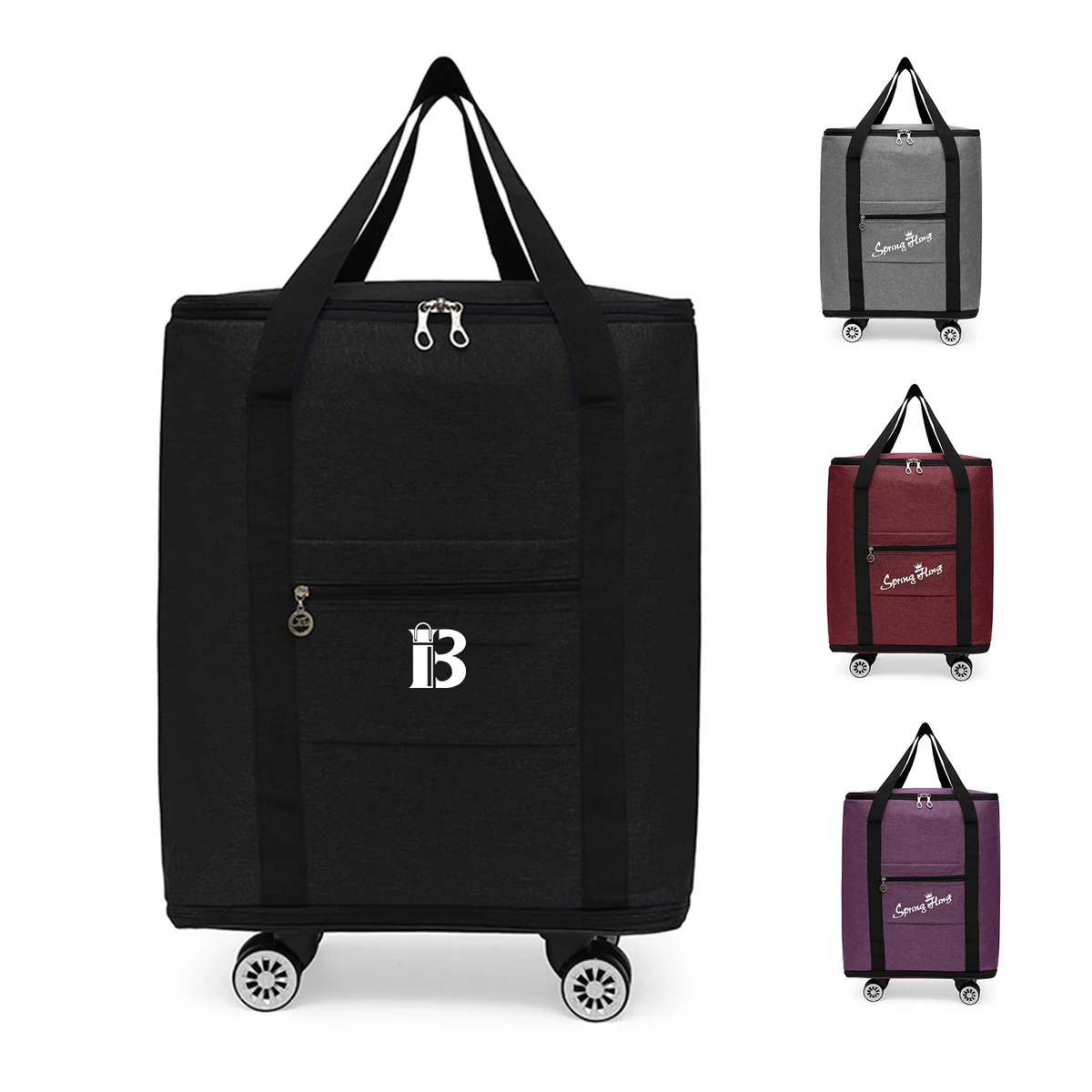 Foldable Carry On Duffle Bag with Wheels 1