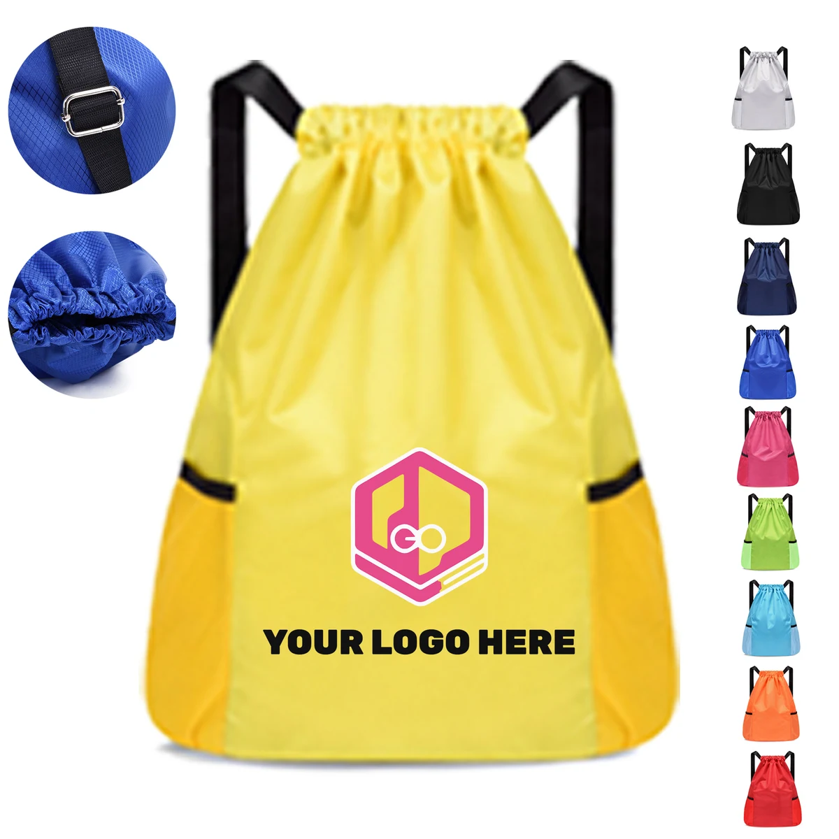 Drawstring Closure Backpack 1