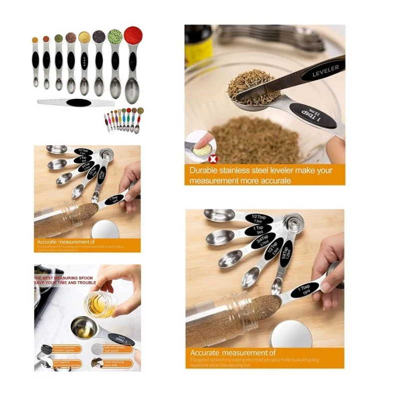9 Pcs Magnetic Measuring Spoon 1