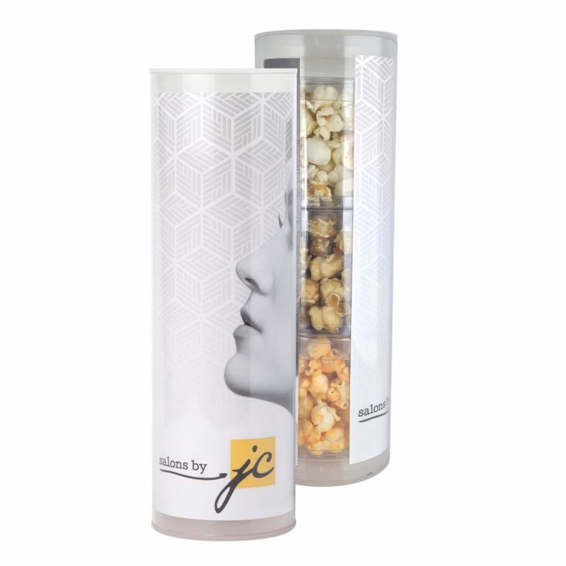 3 Piece Gift Tube with Popcorn