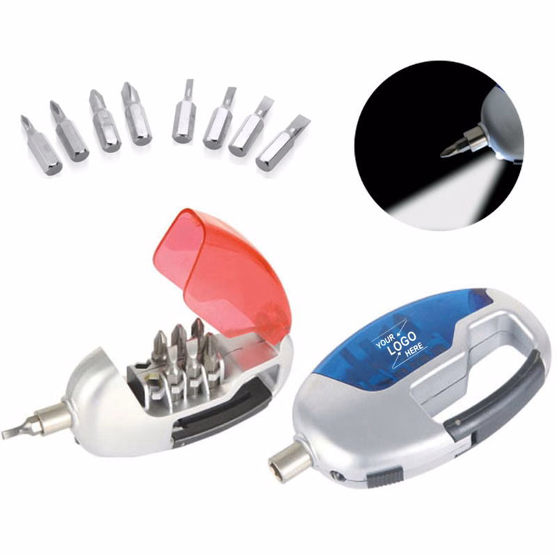 8-in-1 LED Flashlight Multifunction Screwdriver Set
