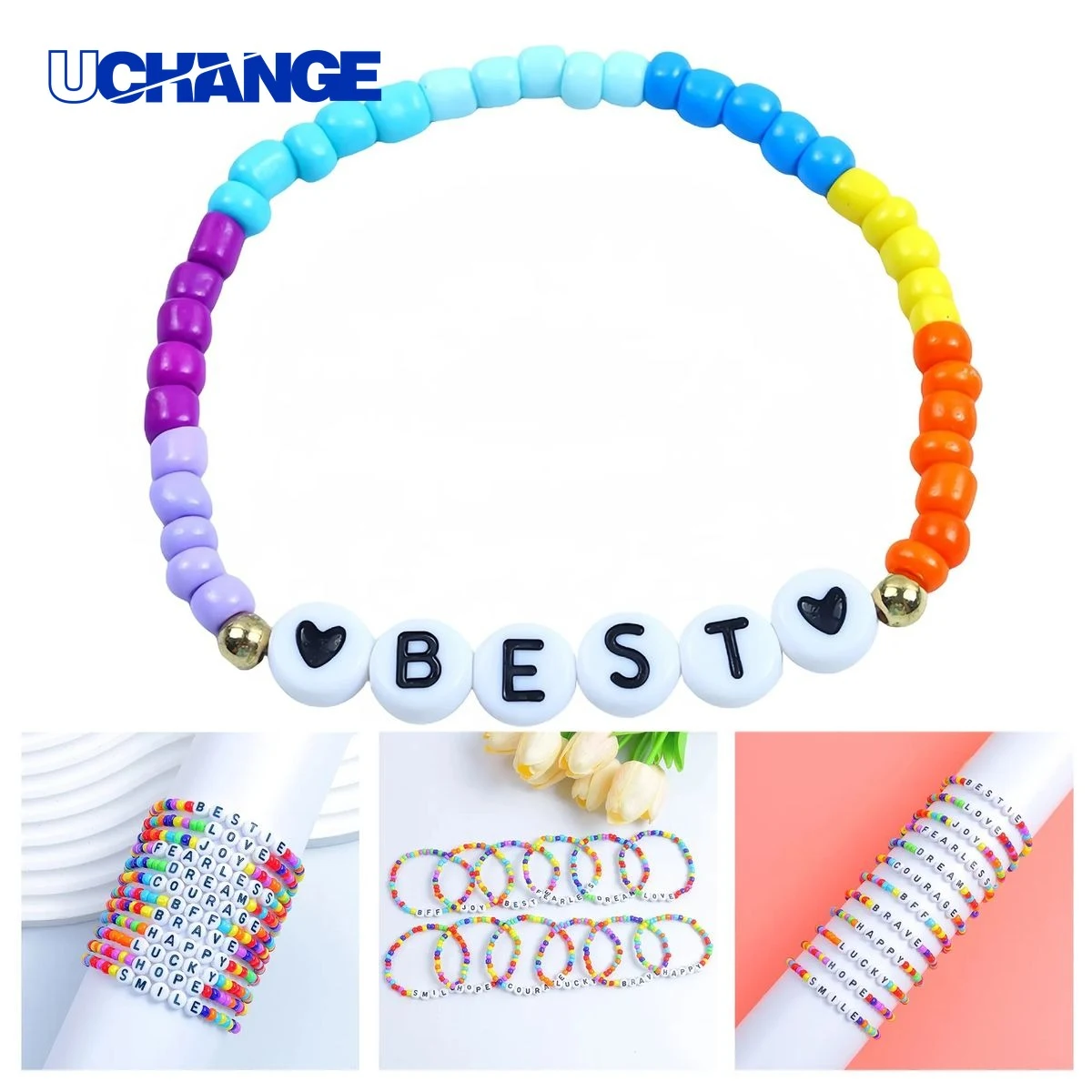 Plastic Beaded Friendship Bracelet 1