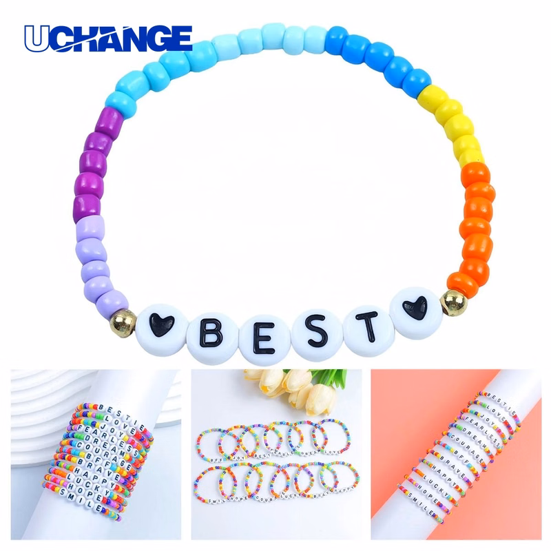 Plastic Beaded Friendship Bracelet