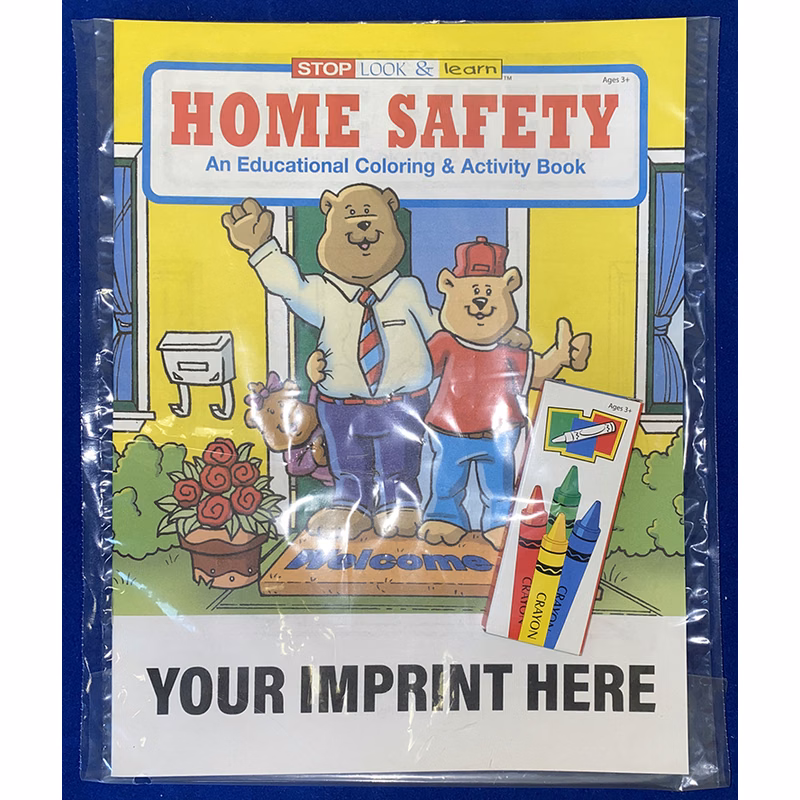 COLORING SET - Home Safety Coloring Book Fun Pack