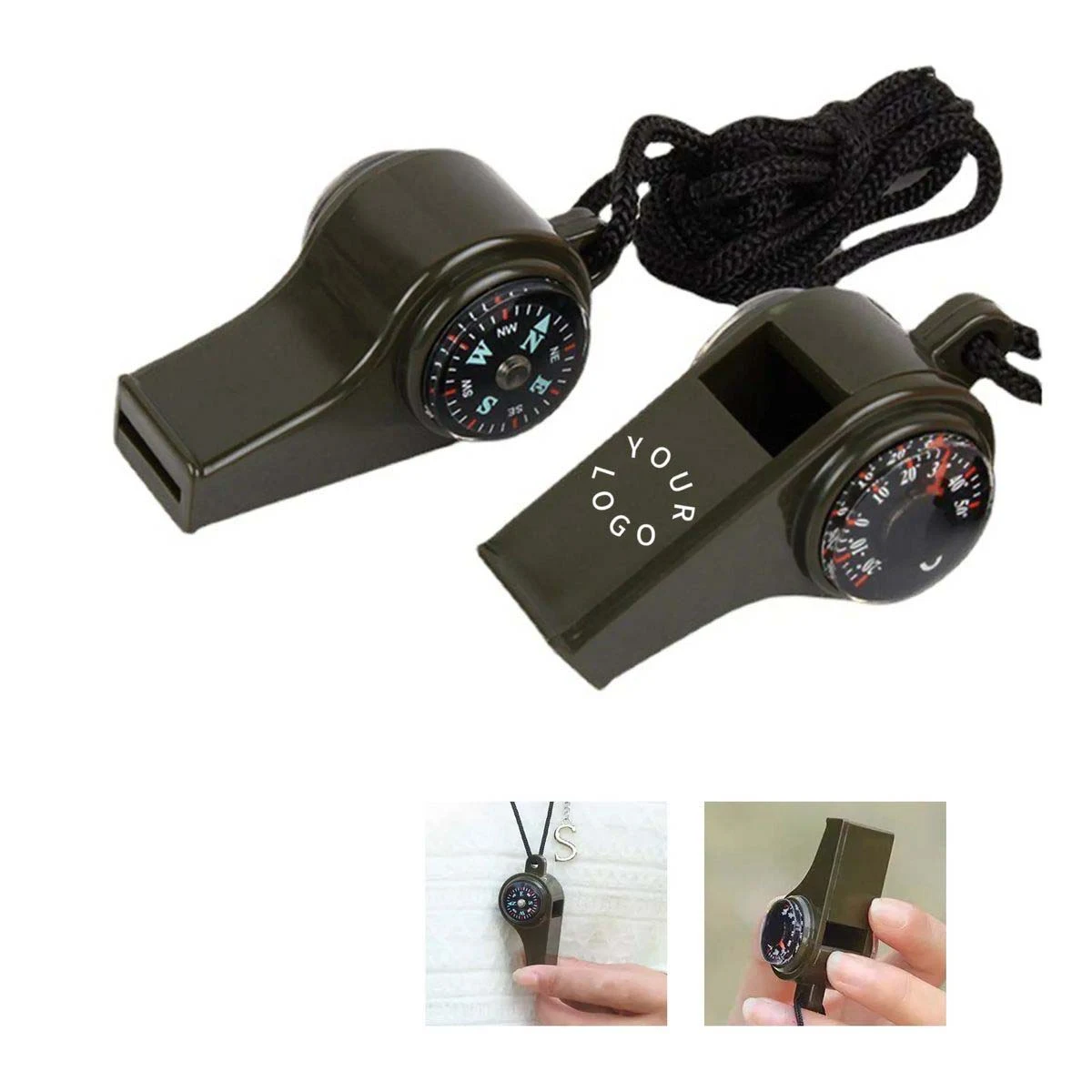 3 in 1 Survival Whistle with Compass and Thermometer 1