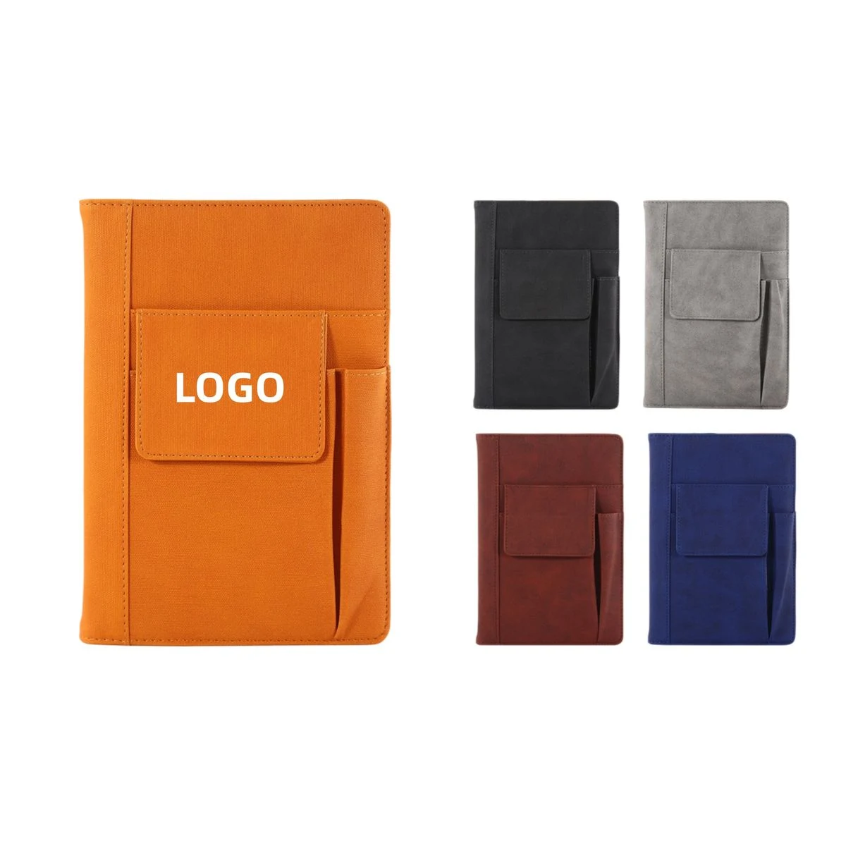 Refillable Leather Journal With Pen Holder 1
