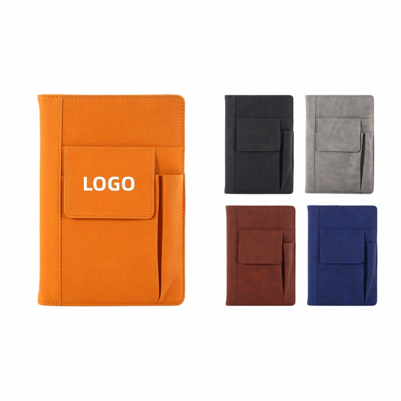 Refillable Leather Journal With Pen Holder