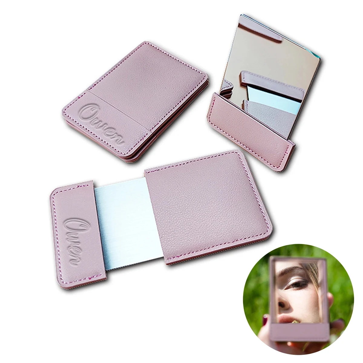 Portable Stainless Steel Handheld Pocket Mirror 1