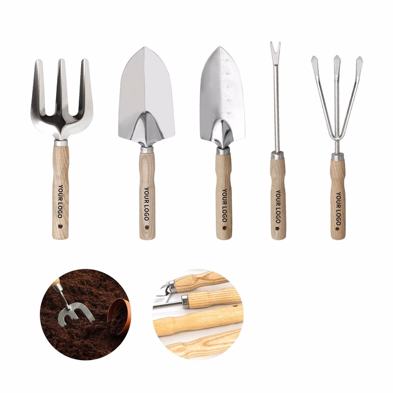 Stainless Garden Tool Set with Shovel Rake Trowel