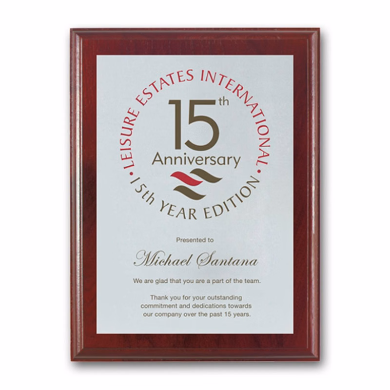 Screenprint Aluminum - Mahogany