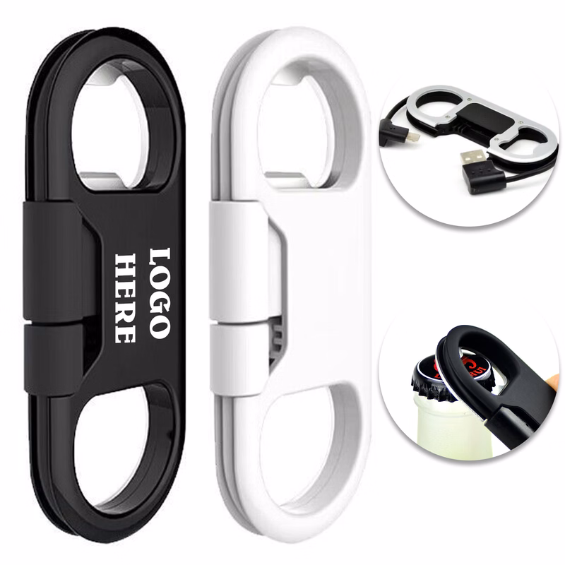 Keychain Bottle Opener USB Cable