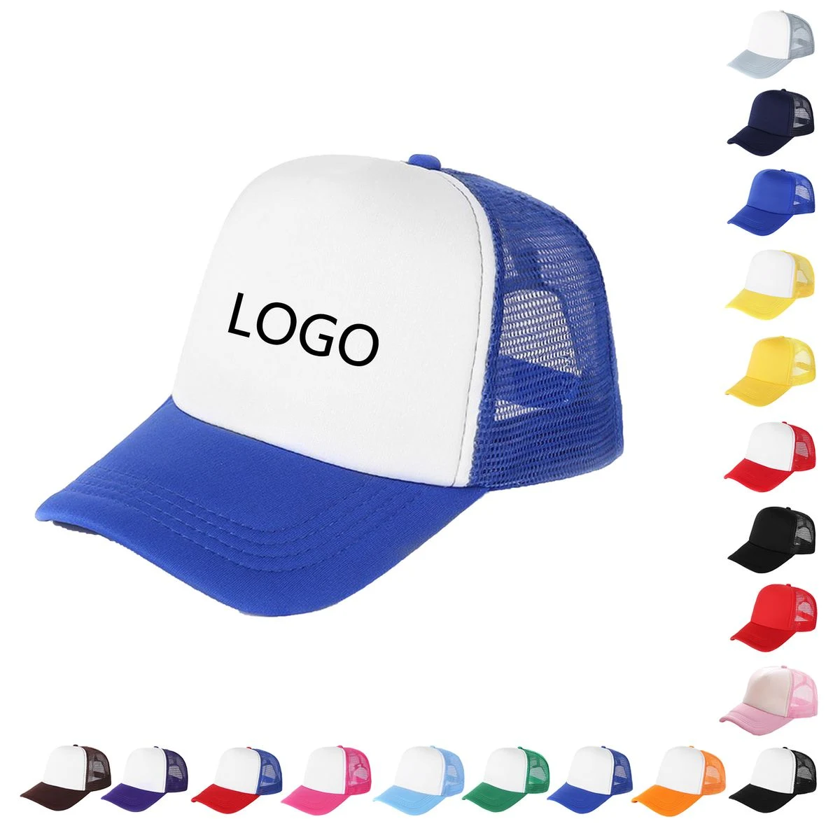 MOQ 50 PCS Foam Mesh Trucker Hat Breathable Baseball Cap 1