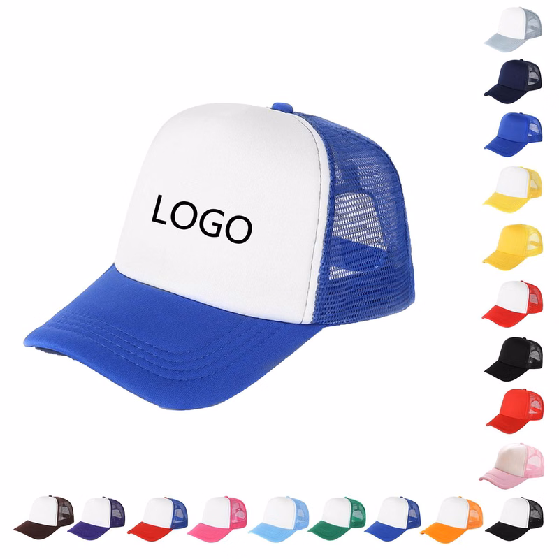 MOQ 50 PCS Foam Mesh Trucker Hat Breathable Baseball Cap