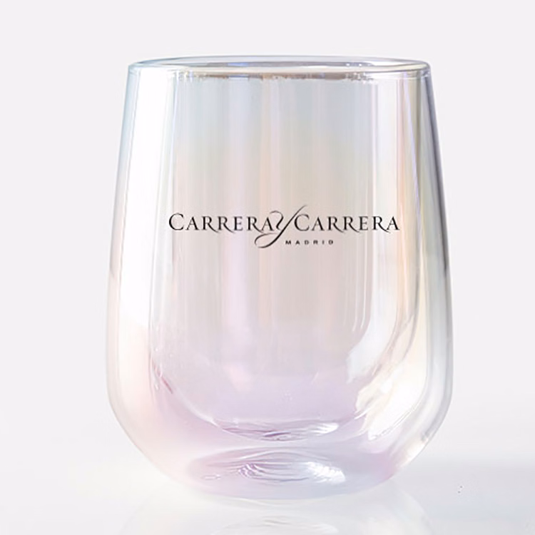 12 oz Asobu Iridescent Stemless Wine Glass