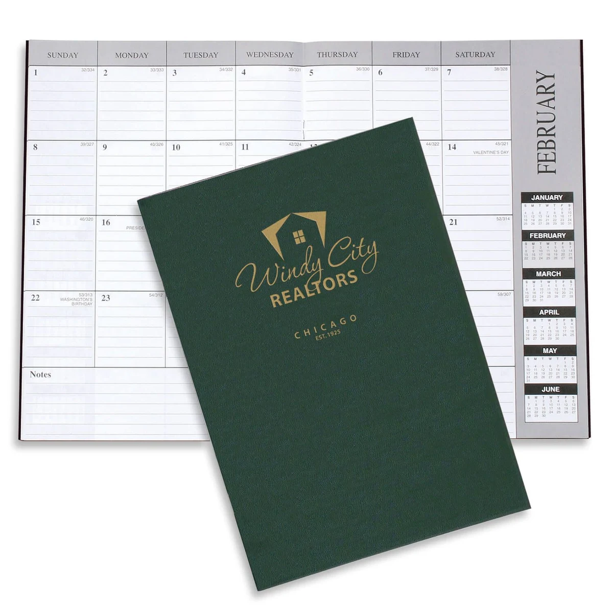 Monthly Desk Planner - Leatherette 1