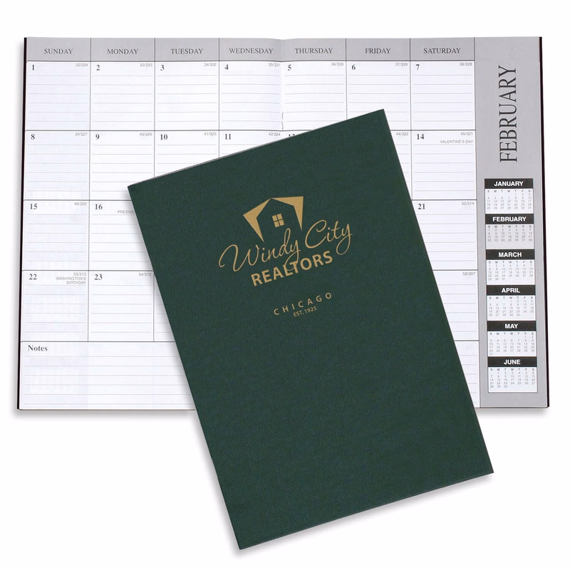 Monthly Desk Planner - Leatherette