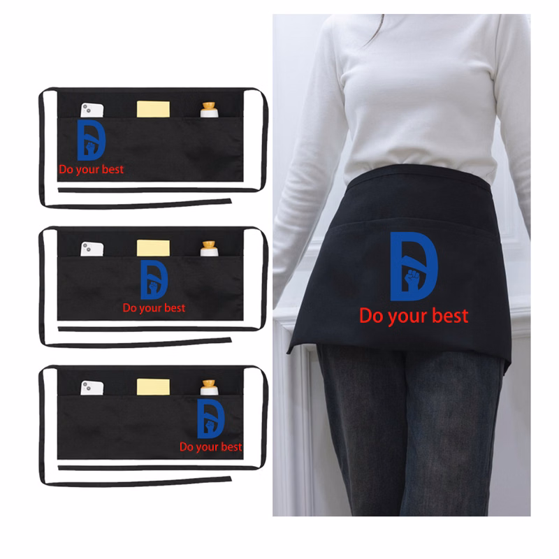 23.62"x12.40" Waterproof Waist Apron With 3 Pockets
