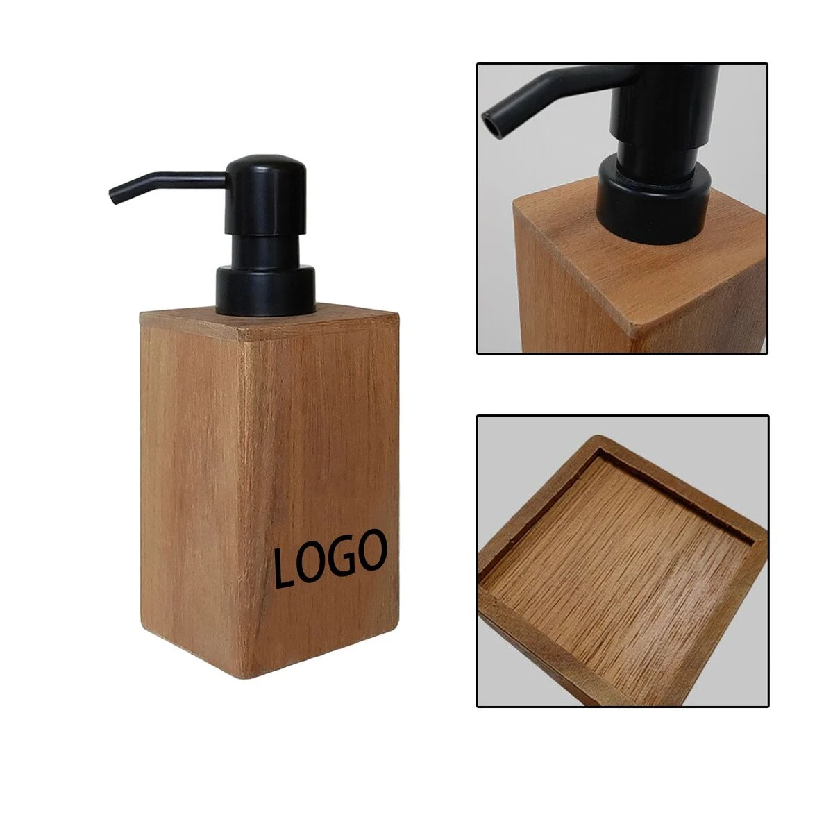 Wooden Shampoo Bottle 1