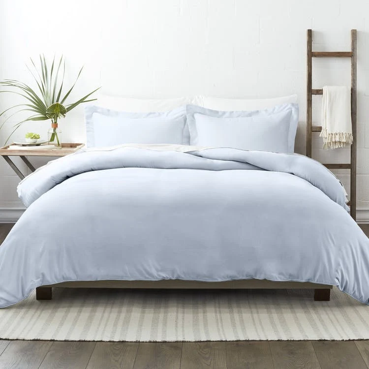 Duvet Cover Sets - Light Blue King 3 Piece 1
