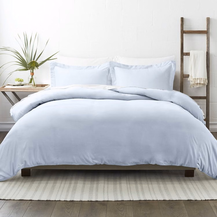 Duvet Cover Sets - Light Blue King 3 Piece