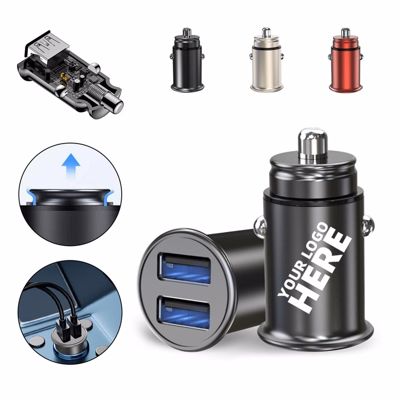 4.8A Dual Port Metal Car Charger