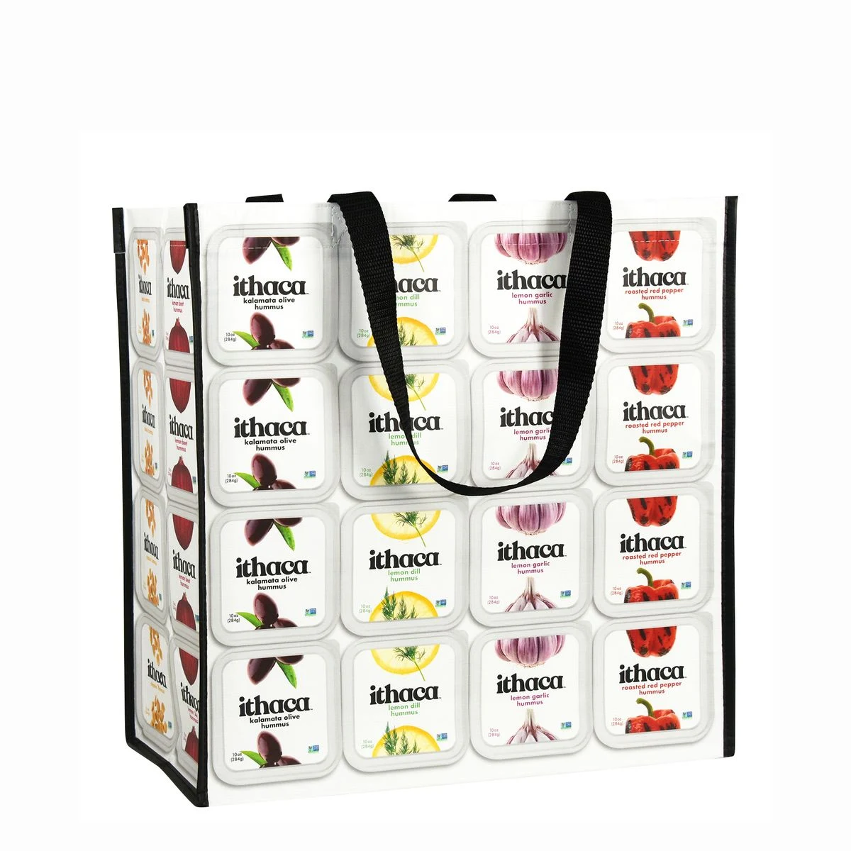 Full-Color 150g Laminated RPET (recycled from plastic bottles) Tote Bag 15"x15"x8" 1