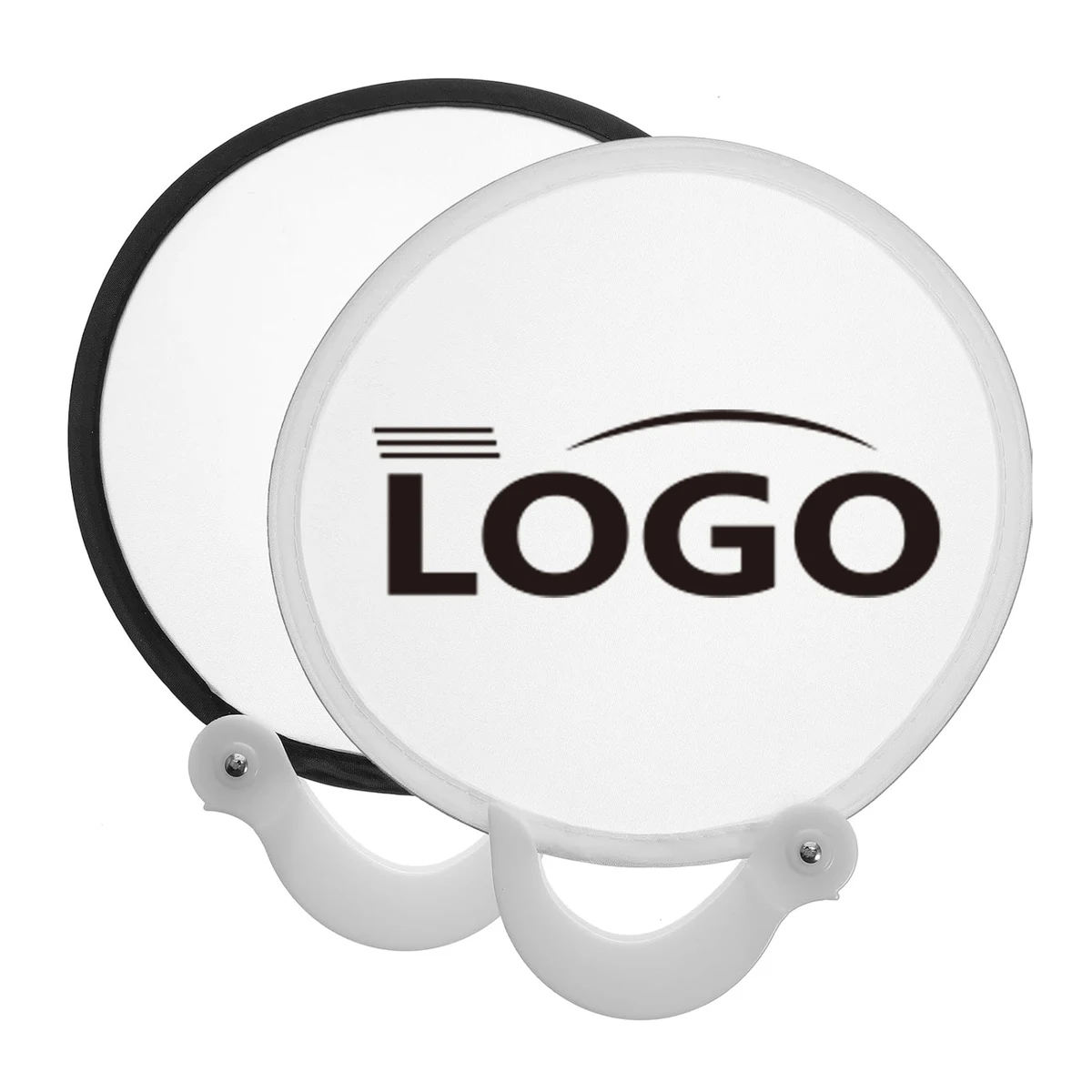 Foldable Flying Discs Fan With Handle 1
