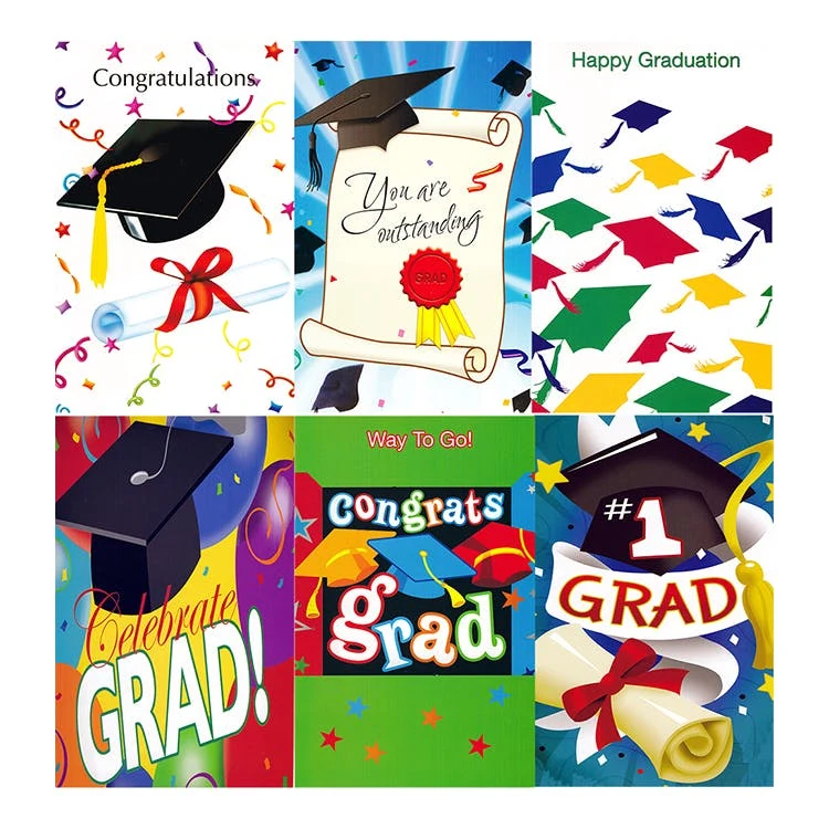 Graduation Cards - Assorted 5"x7.75" 1
