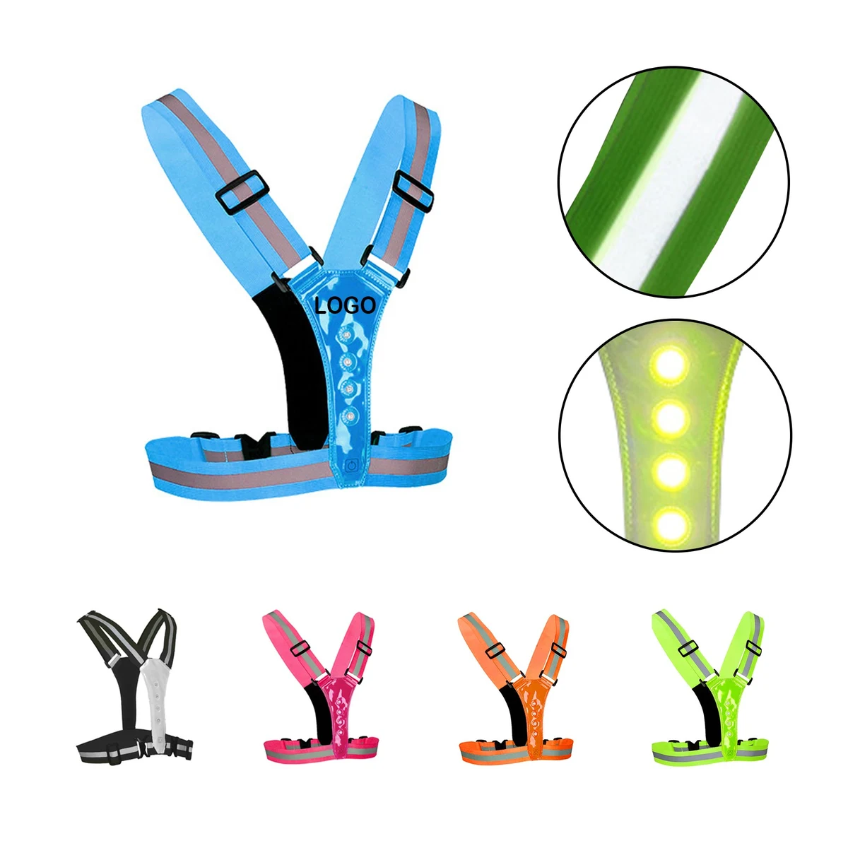 Adjustable LED Reflective Vest 1