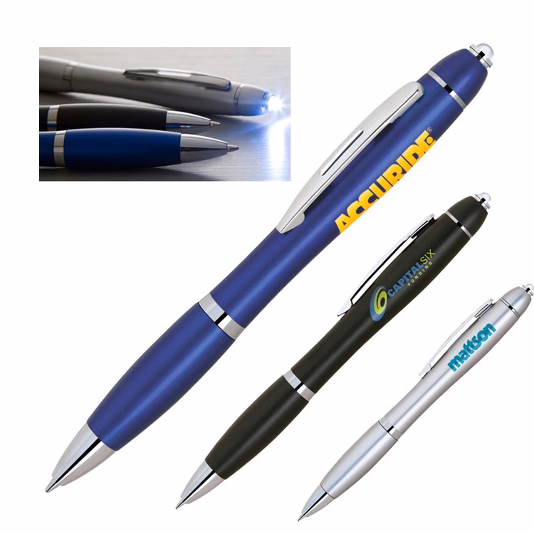 2 in 1 Delight LED Ball Point Pen