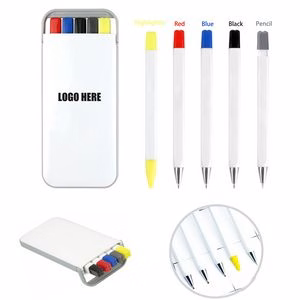5 Pack Journaling Pens With Hard Shell Carrying Case
