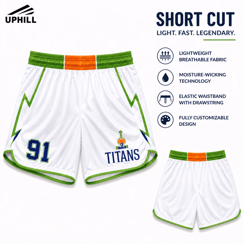 UPHILL™ Custom Team Shorts - 6" inseam Cut