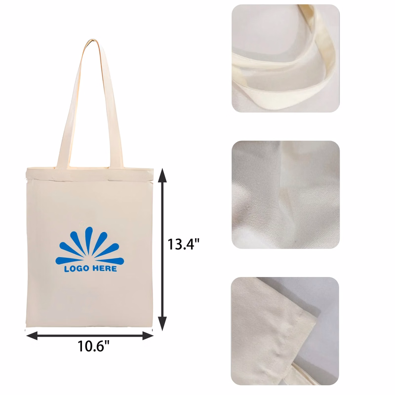 MOQ 50 PCS Monochrome Canvas Tote Bag