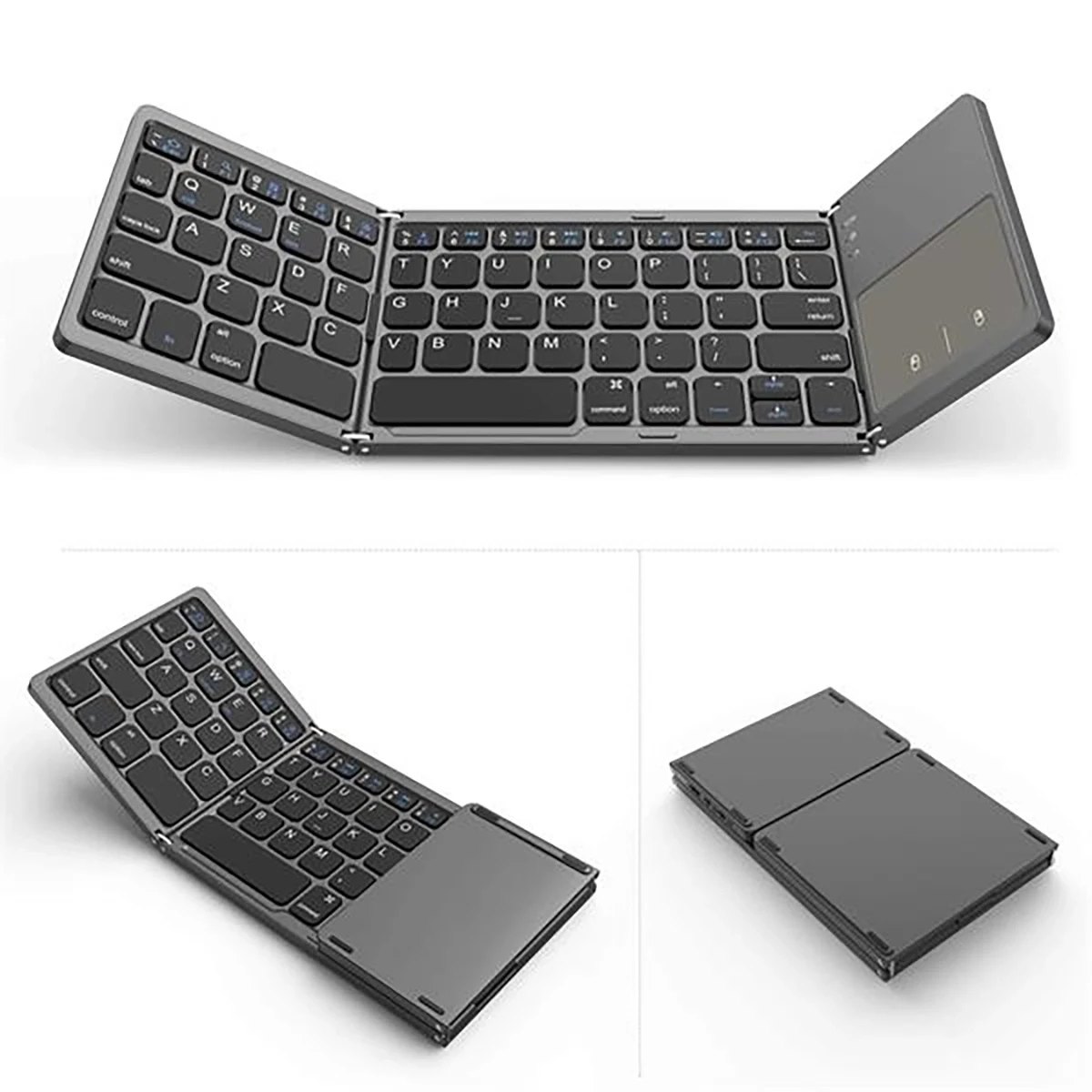 Mini Wireless Folding Keyboard Touch Pad 1