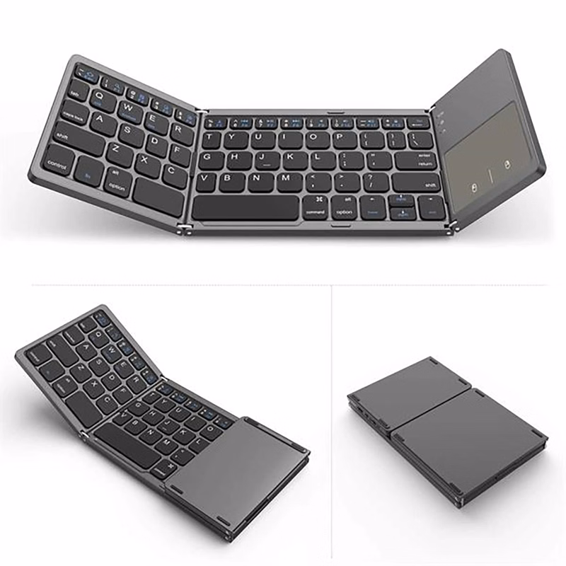 Mini Wireless Folding Keyboard Touch Pad