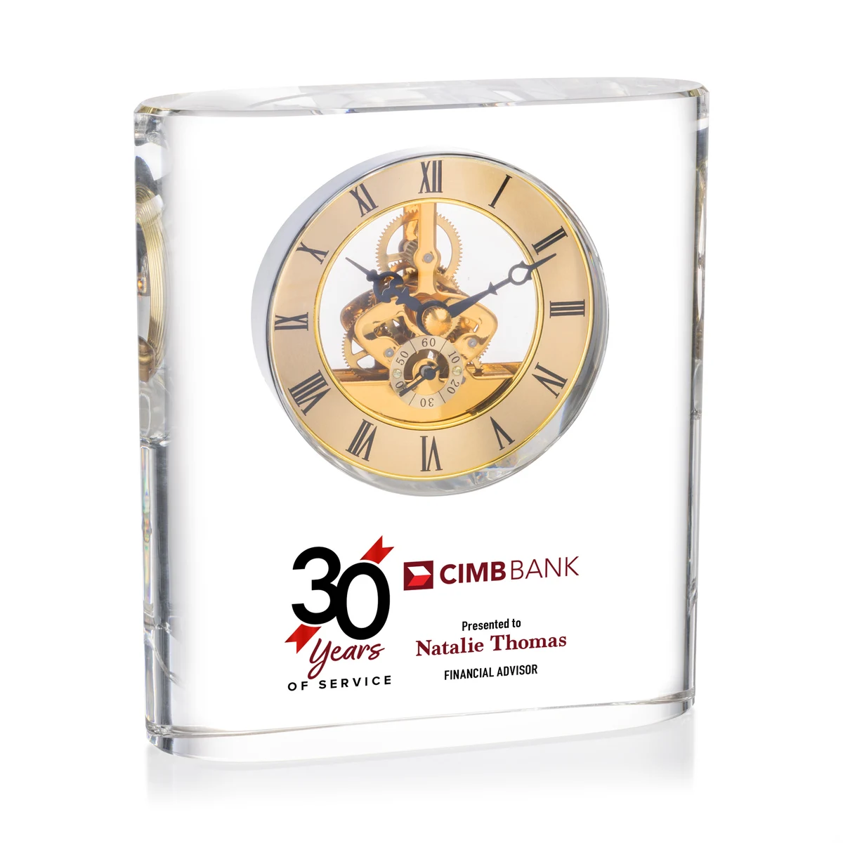 Adams VividPrint™ Clock - Gold 1